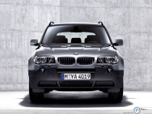 Bmw X3 by the wall front wallpaper