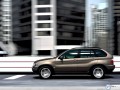 Bmw X5 wallpapers: Bmw X5 in street of city  wallpaper