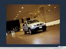 Bmw X5 in the tunnel wallpaper