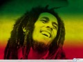 Free Wallpapers: Bob Marley green yellow red  wallpaper