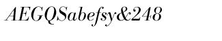 Serif fonts B-C: Bodoni Antiqua CE Light Italic