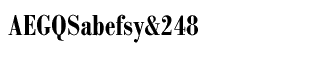 Serif fonts B-C: Bodoni Antiqua Demi Bold Condensed