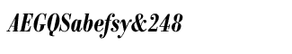 Serif fonts B-C: Bodoni Antiqua Demi Bold Condensed Italic