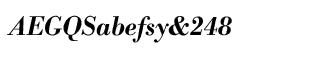 Serif fonts B-C: Bodoni Antiqua Demi Bold Italic