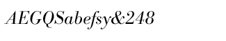 Serif fonts B-C: Bodoni Antiqua Light Italic
