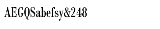 Serif fonts B-C: Bodoni Antiqua Regular Condensed