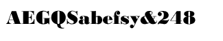 Serif fonts B-C: Bodoni Black