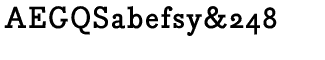 Serif fonts B-C: Bodoni Egyptian Bold