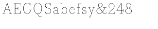 Serif fonts B-C: Bodoni Egyptian Thin