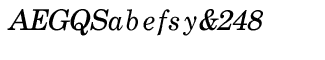 Serif fonts B-C: Boldface CE Italic