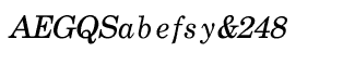 Serif fonts B-C: Boldface Italic