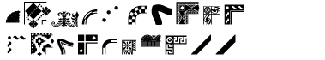 Symbol fonts A-E: Border Fonts Volume