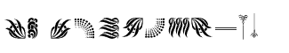 Symbol fonts A-E: Borders & Ornaments 2