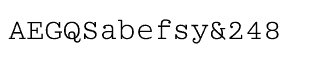 Serif fonts B-C: Briem Mono