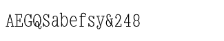Serif fonts B-C: Briem Mono Condensed