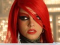 Music wallpapers: Britney Spears red hair wallpaper
