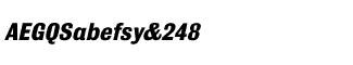 Sands Serif fonts A-D: Bulldog Bold Italic