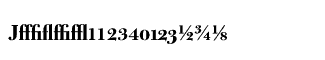 Serif fonts B-C: Bulmer Bold Display Alternates