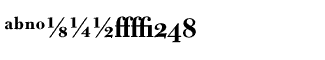 Serif fonts B-C: Bulmer Bold Expert Package