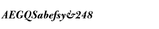 Serif fonts B-C: Bulmer Bold Italic