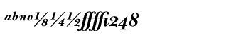 Serif fonts B-C: Bulmer Bold Italic Expert Package