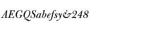 Serif fonts B-C: Bulmer Italic