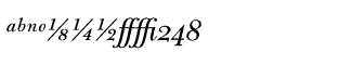 Serif fonts B-C: Bulmer Italic Expert Package