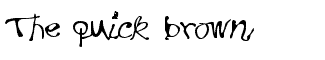 Handwriting misc fonts: Bush Toad