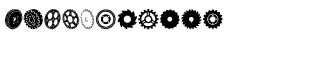 Symbol fonts E-X: Buzzcog