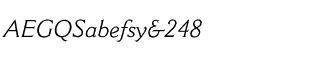 Sands Serif fonts A-D: Cantoria Italic