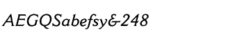 Sands Serif fonts A-D: Cantoria SemiBold Italic