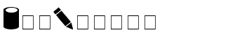 Symbol fonts A-E: Carr Dingbats 1