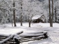 Nature wallpapers: Carter Shields Cabin in Winter Wallpaper