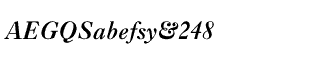 Serif fonts C-D: Caslon 3 Italic
