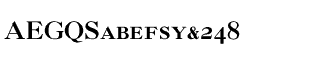 Serif fonts C-D: Caslon 3 Roman SmallCaps & OSF