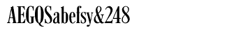 Serif fonts C-D: Caslon Bold Extra Condensed
