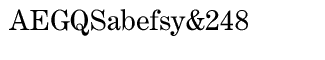 Serif fonts C-D: Century Expanded CE Regular