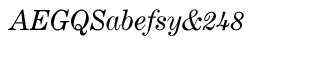 Serif fonts C-D: Century Expanded CE Regular Italic