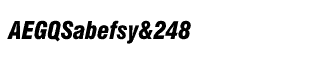 Serif fonts C-D: CG Triumvirate Condensed Black Italic