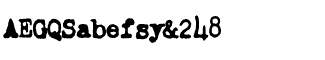 Creepy fonts A-M: Chandler 42 Noir