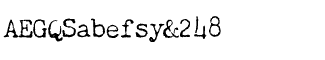 Creepy fonts A-M: Chandler 42 Regular