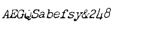 Creepy fonts A-M: Chandler 42 Regular Oblique