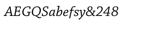 Serif fonts C-D: Chaparral Pro Italic