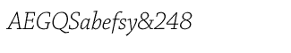 Serif fonts C-D: Chaparral Pro Light Italic Subhead