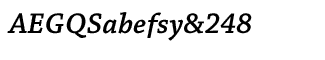 Serif fonts C-D: Chaparral Pro SemiBold Italic Caption