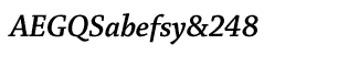Chaparral fonts: Chaparral Pro SemiBold Italic Subhead