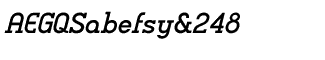 Charifa Serif Medium Oblique