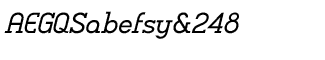 Serif fonts C-D: Charifa Serif Oblique