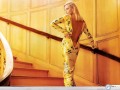 Charlize Theron on stairs wallpaper