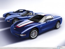 Chevrolet Corvette blue wallpaper